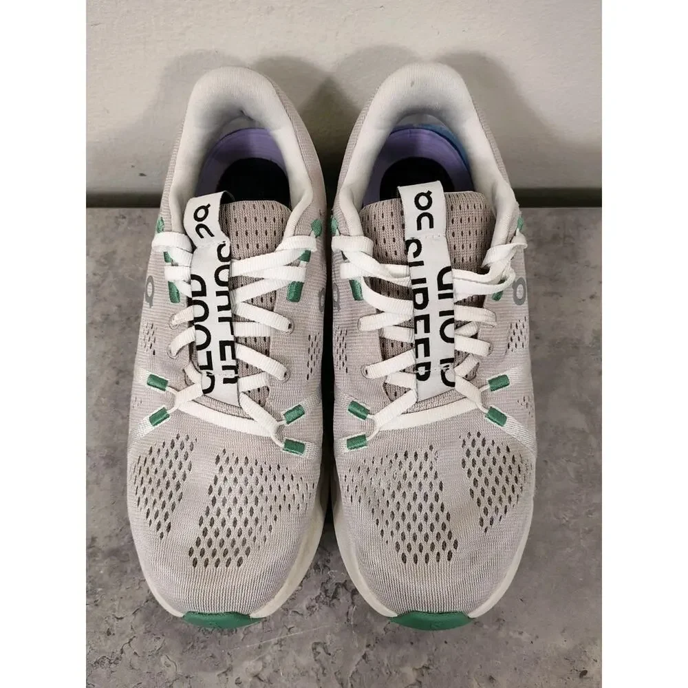 On Cloudsurfer Shoes Womens 8.5 Gray Athletic Running Lightweight Sneakers GUC